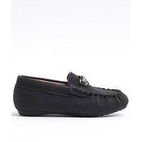 River Island Mini Boys Snaffle Loafers - Black