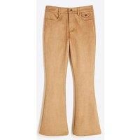 River Island Girls Suedette Flared Trousers - Brown