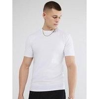 River Island Essentials Muscle Fit T-Shirt - White