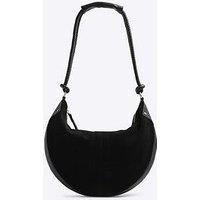 River Island Suede Knot Handle Slouchy Shoulder Bag