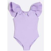 River Island Mini Mini Girls Shell Charm Swimsuit - Blue