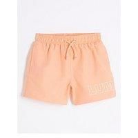 River Island Mini Mini Boys Luminis Swim Shorts - Orange