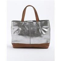River Island Metallic Leather Shopper Bag