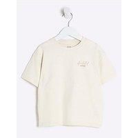River Island Mini Ame Le Nuit T-Shirt - Cream