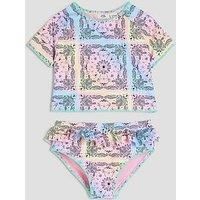 River Island Mini Girls Bandana Bikini Set - Purple