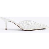 River Island Lattice Mule Court Heels