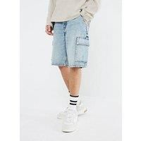 River Island Denim Cargo Shorts