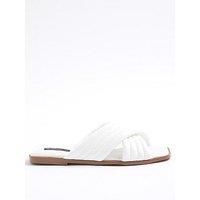 River Island Padded Cross Strap Mule Sandals