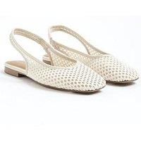 River Island Crochet Slingback Ballet Pumps