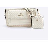 River Island Ri Monogram Pouchette Cross Body Bag
