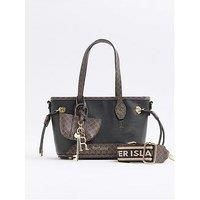 River Island Small Side Tie Shopper Bag