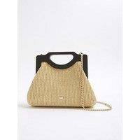 River Island Raffia Clutch Bag