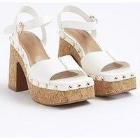 River Island Cork Platform Heeled Sandals