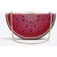 River Island Embellished Watermelon Slice Clutch Bag