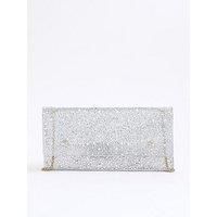 River Island Clear Perspex Embellished Clutch Bag