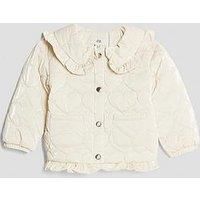 River Island Baby Girls Padded Quilt Jacket - Cream