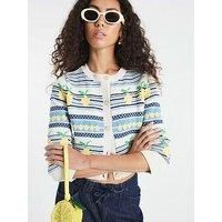 River Island Knitted Lemon Cardigan