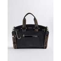 River Island Panelled Webbing Handle Tote Bag