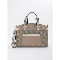 River Island Panelled Webbing Handle Tote Bag