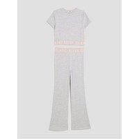 River Island Older Girls River Island Waistband Kickflare Set - Grey