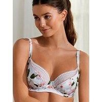 B By Ted Baker B By Baker Silk Floral Plunge Bra - Grey