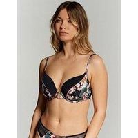 B By Ted Baker B By Baker Posy Plunger Underwired Bra - Charcoal