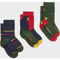 Kids Eat Feet 3 Pack Socks, Multi Coloured