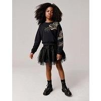 Smallsaints All Saints Girls Dragon Sweatshirt - Black