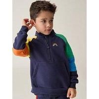 Little Bird Boys Colourblock Panel Sweat - Multi