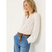 Fatface Orla Embroidered Blouse - White
