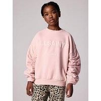 Smallsaints Girls Ruched Sweat Top - Pink