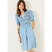 Fatface Juniper Denim Dress - Blue