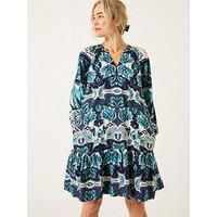 Fatface Amy Mirrored Dress - Blue