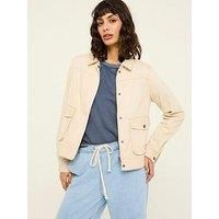 Fatface Sienna Crop Jacket - Beige