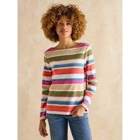 Women's Harbour Boat Neck Breton Top, Multi Coloured