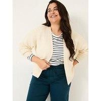 Fatface Kya Kimono Cardigan - Ivory