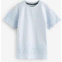 Smallsaints All Saints Broderie T-Shirt Dress - White