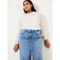 Fatface Bea Broderie Top - White