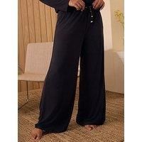 B By Ted Baker Lounge Wide Leg Trousers - Black