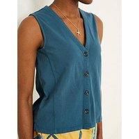 Fatface Joni Waistcoat - Blue