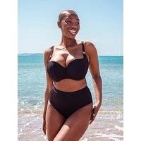 Curvy Kate Jet Set Bikini Brief High Waisted Womens Classic Ribbed Swim CS034505