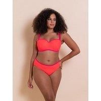Curvy Kate Minimalist Bikini Brief - Coral/Pink