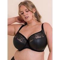 Curvy Kate Balcony Bra Side Support Underwired Enchant Womens Black Size DD-K