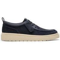 Clarks Men/'s Polden Moc Derby, Navy Suede, 10 UK