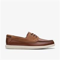 Clarks Men/'s Bratton Boat Shoes, Dark Tan, 6 UK