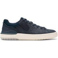 Clarks Mens Courtlite 2 Run Navy Nubuck Lace Up,Trainers