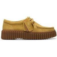 Clarks Torhill Bee Suede Shoe - Yellow
