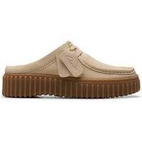 Clarks Torhill Suede Mule Shoe - Cream