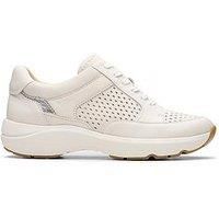 Clarks Women/'s Tivoli Walk Sneaker, Off White Combi, 7 UK