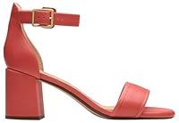 Clarks Women/'s Ezoria Mae Sandal, Coral Leather, 8 UK